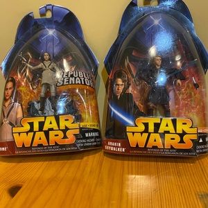 StarWars Revenge of the Sith Action figures - Padmé & Anakin